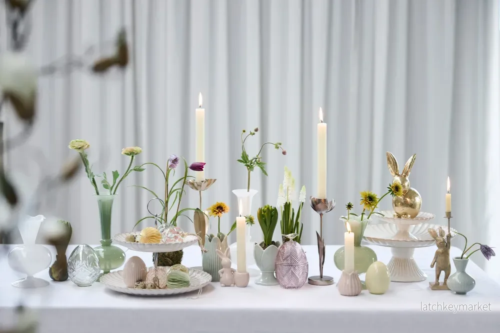 Dealie blomljusstake H6 Off White - Bild 3