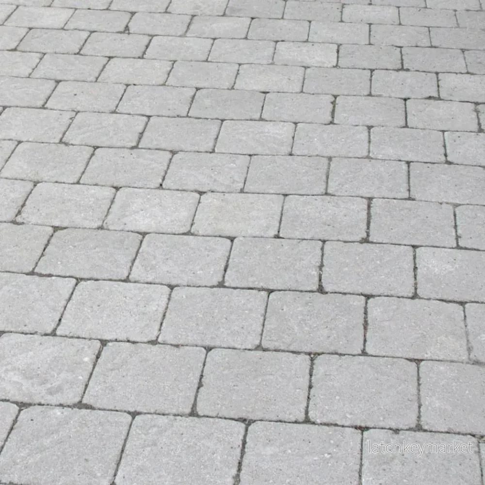 Visby Struktur Kvadrat Grå 210x210x50