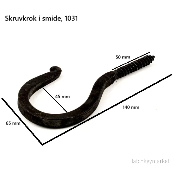Skruvkrok i smide - Bild 3