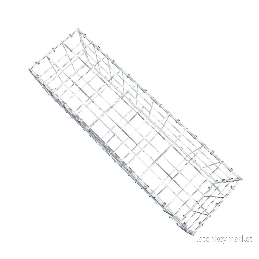 Gabion 100 cm x 30 cm x 30 cm (L x H x D), maskstorlek 10 x 10 cm, spiralring - Bild 3