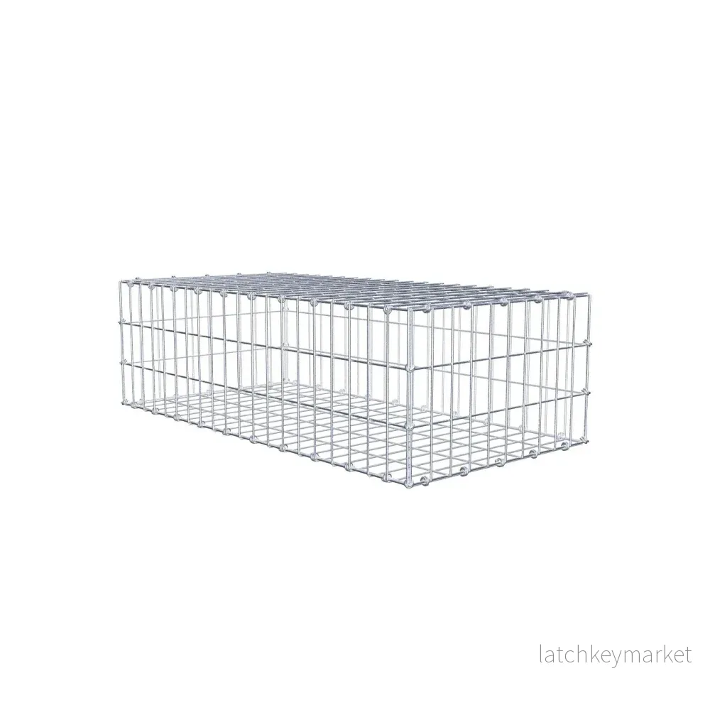 Gabion 100 cm x 30 cm x 50 cm (L x H x D), maskstorlek 5 x 10 cm, spiralring Gabion 100 cm x 30 cm x 50 cm (L x H x D), maskstorlek 5 x 10 cm, spiralring