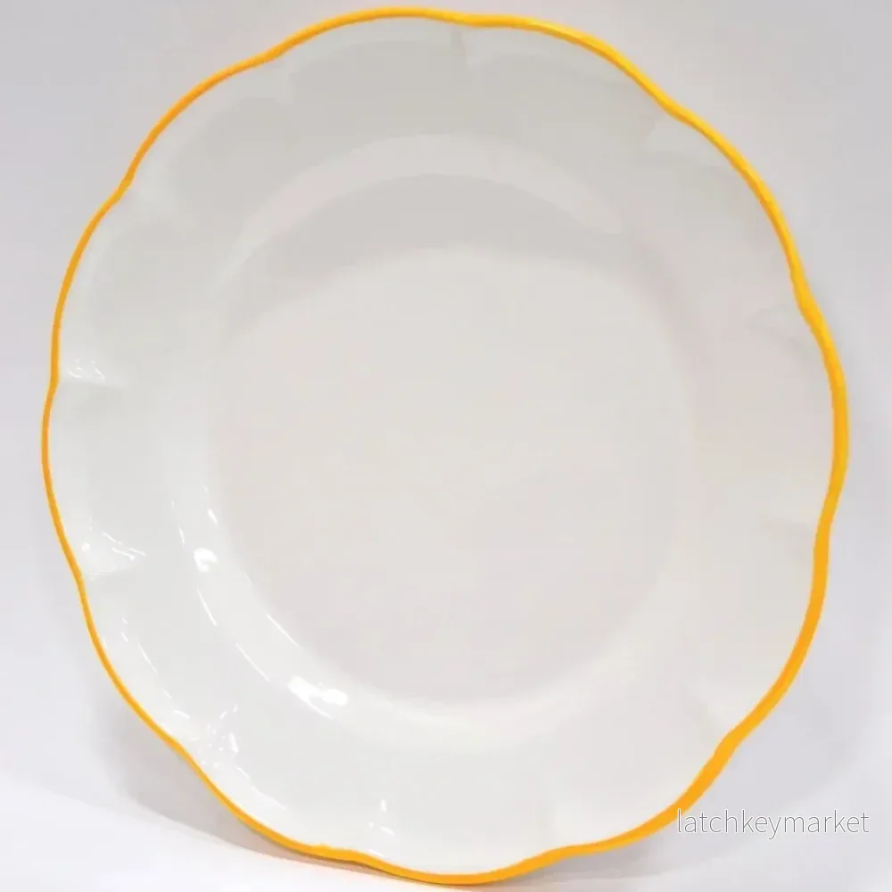 Dinner Plate Yellow Line Dinner Plate Yellow Line