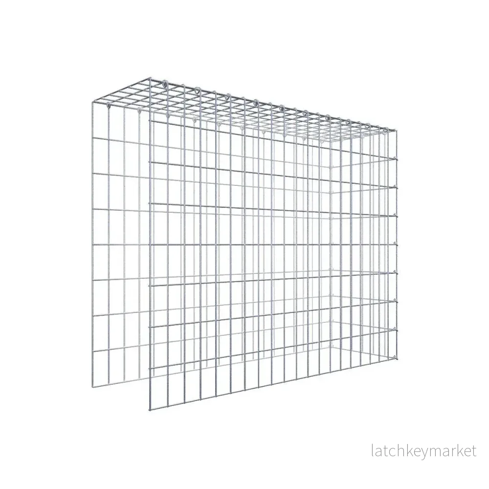 Extra gabion typ 4 100 cm x 80 cm x 30 cm (L x H x D), maskstorlek 5 cm x 10 cm, C-ring Extra gabion typ 4 100 cm x 80 cm x 30 cm (L x H x D), maskstorlek 5 cm x 10 cm, C-ring