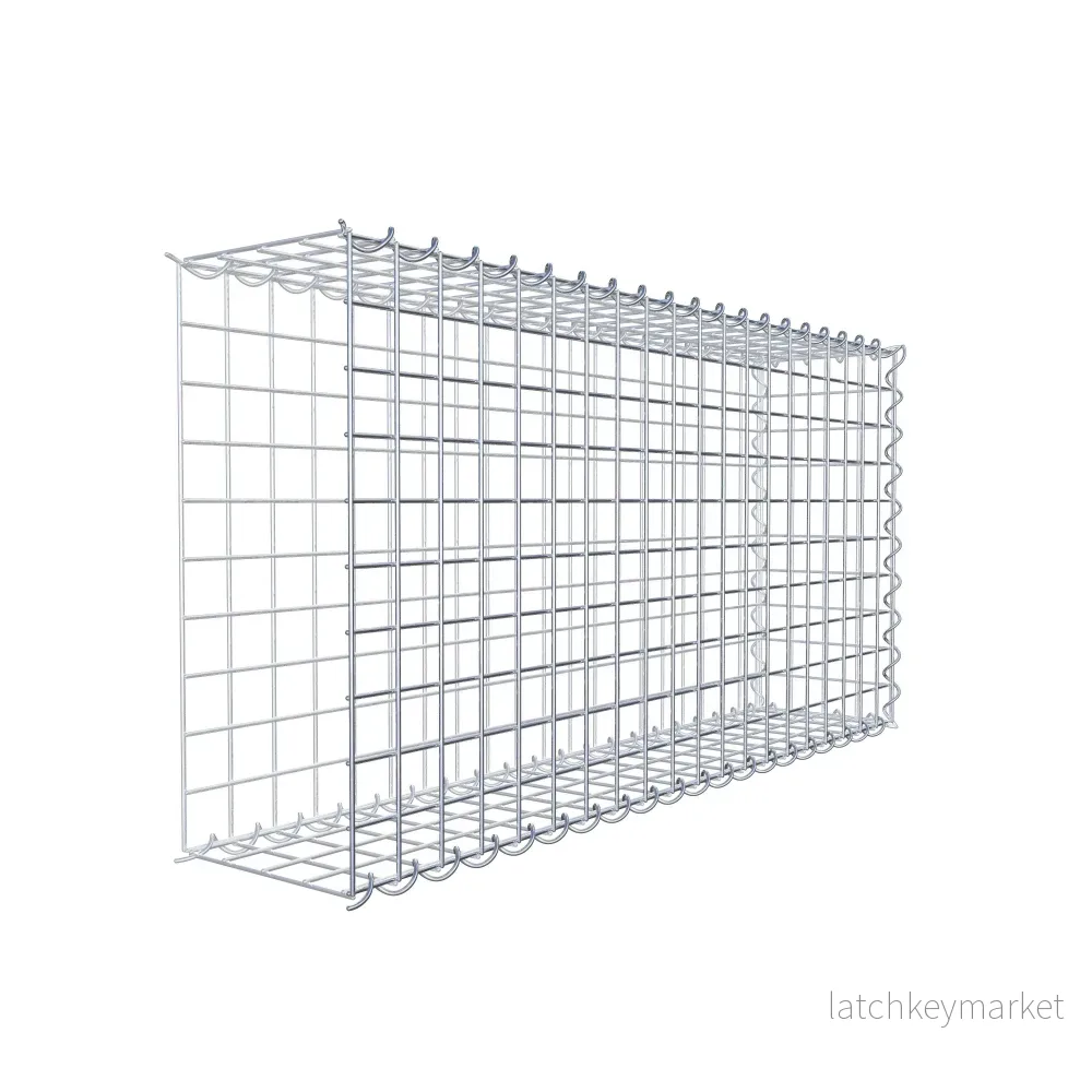 Extra gabion typ 2 100 cm x 50 cm x 20 cm (L x H x D), maskstorlek 5 cm x 5 cm, spiral - Bild 3