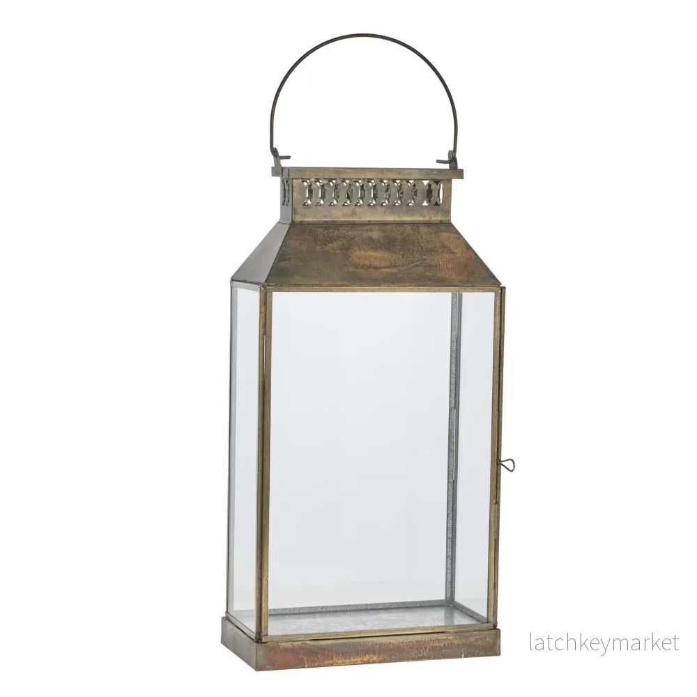 Signe lykta H38,5 cm. antikt guld