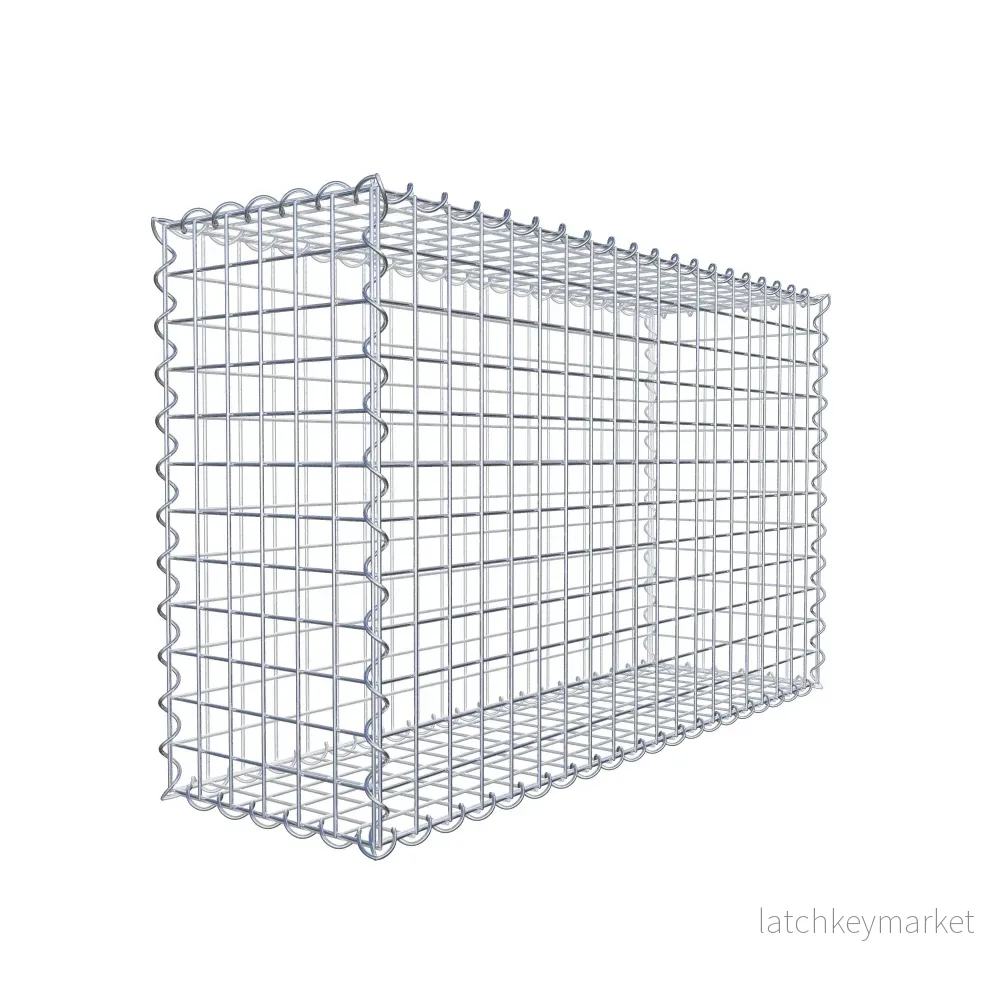 Gabion 100 cm x 60 cm x 30 cm (L x H x D), maskstorlek 5 cm x 5 cm, spiral Gabion 100 cm x 60 cm x 30 cm (L x H x D), maskstorlek 5 cm x 5 cm, spiral