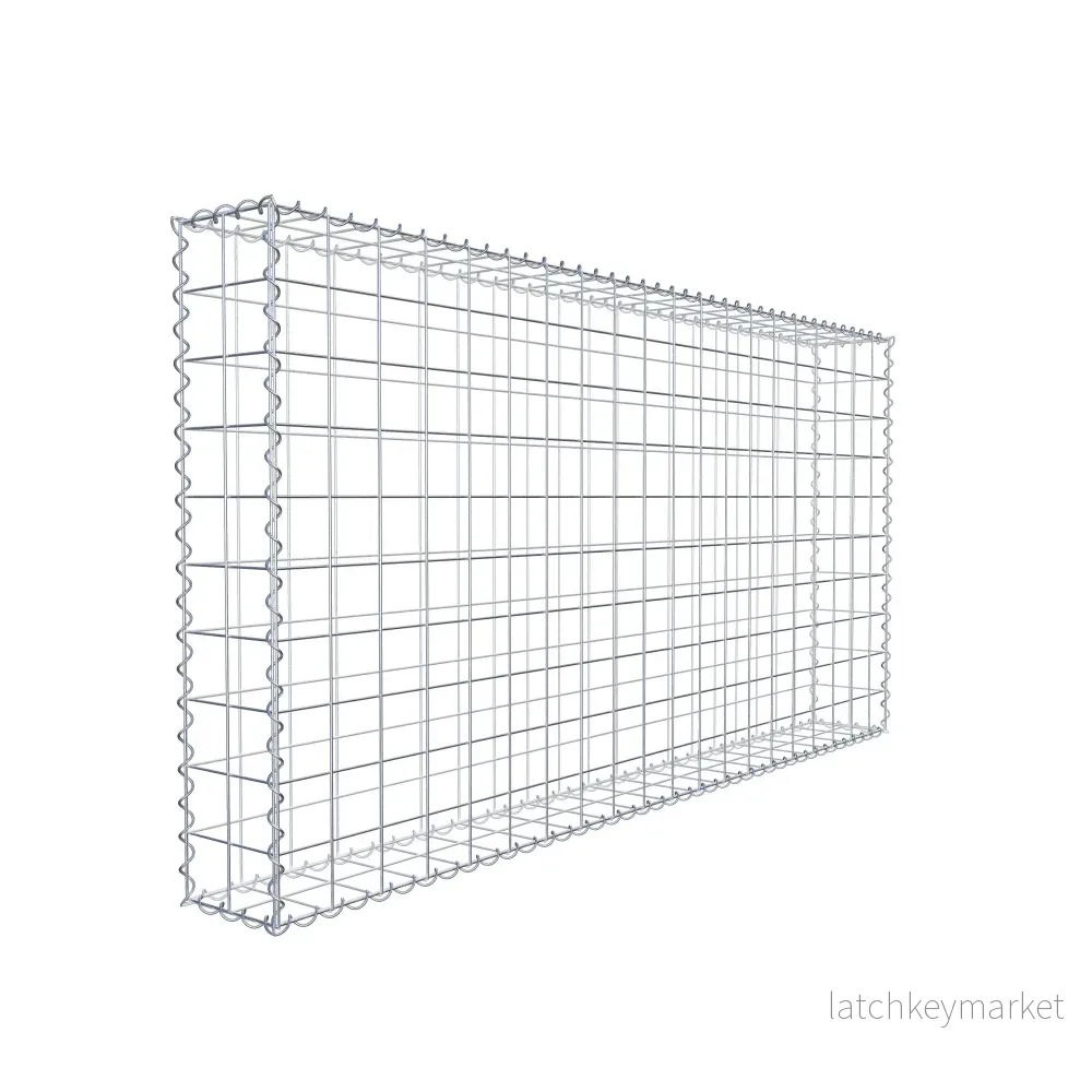 Gabion 200 cm x 100 cm x 20 cm (L x H x D), maskstorlek 10 cm x 10 cm, spiral - Bild 3