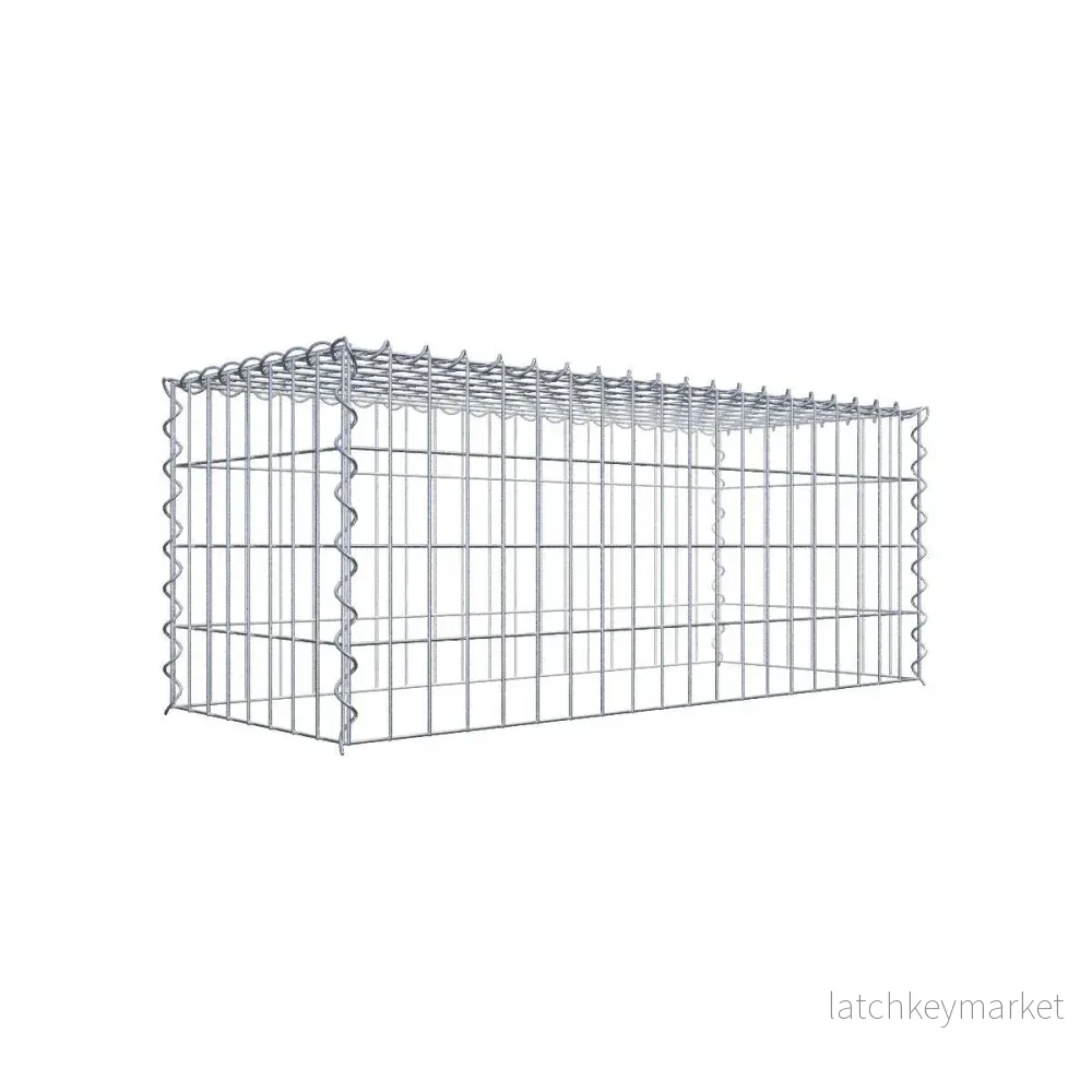 Extra gabion typ 3 100 cm x 40 cm x 40 cm (L x H x D), maskstorlek 5 cm x 10 cm, spiral Extra gabion typ 3 100 cm x 40 cm x 40 cm (L x H x D), maskstorlek 5 cm x 10 cm, spiral