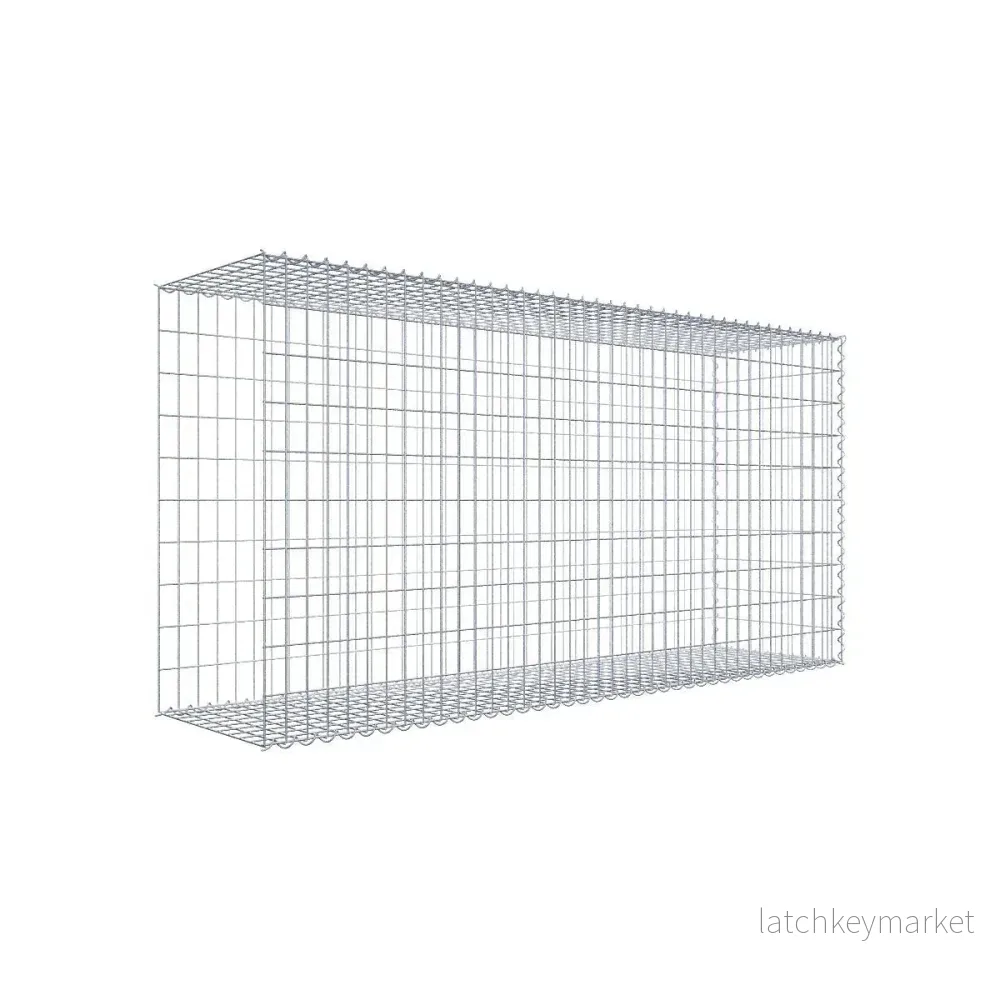 Extra gabion typ 2 200 cm x 100 cm x 50 cm (L x H x D), maskstorlek 5 cm x 10 cm, spiral Extra gabion typ 2 200 cm x 100 cm x 50 cm (L x H x D), maskstorlek 5 cm x 10 cm, spiral
