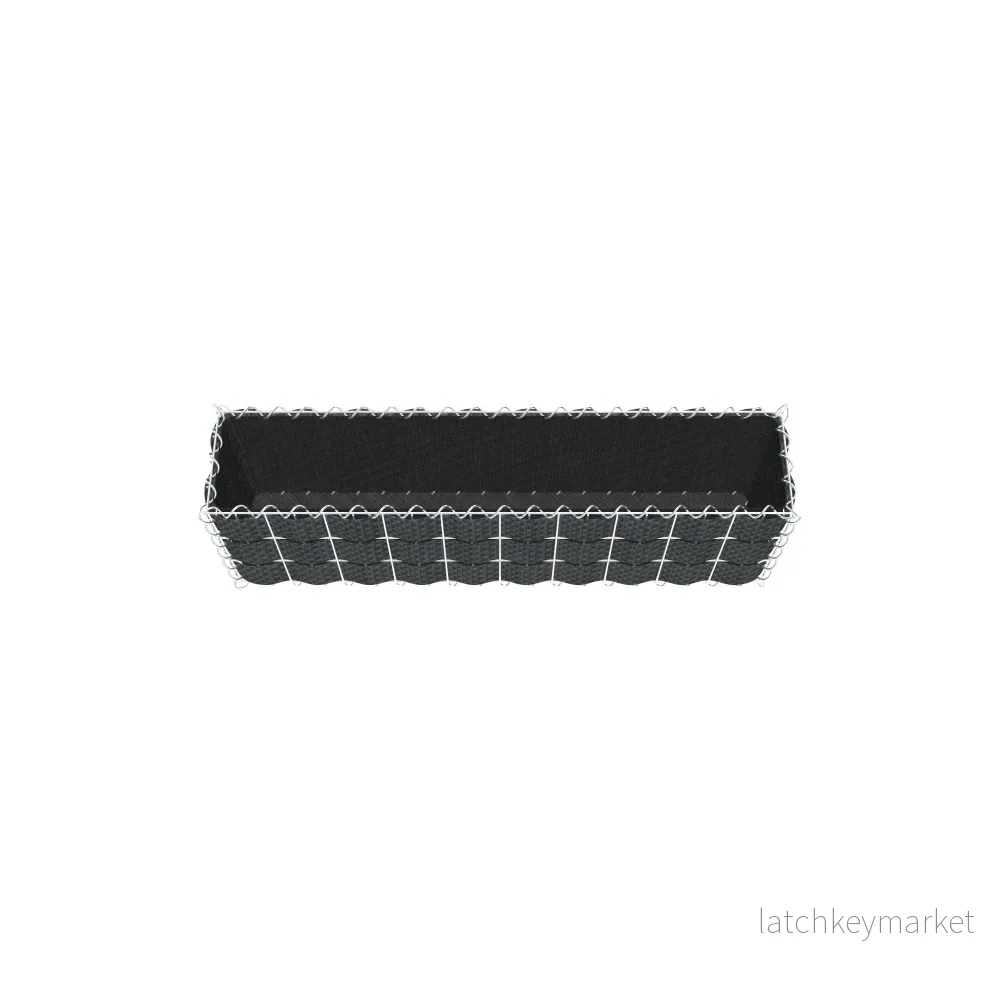 Grön gabion med fleece & insynsskydd 100 cm x 30 cm x 20 cm (L x H x D), maskstorlek 5 cm x 10 cm, spiral - Bild 3
