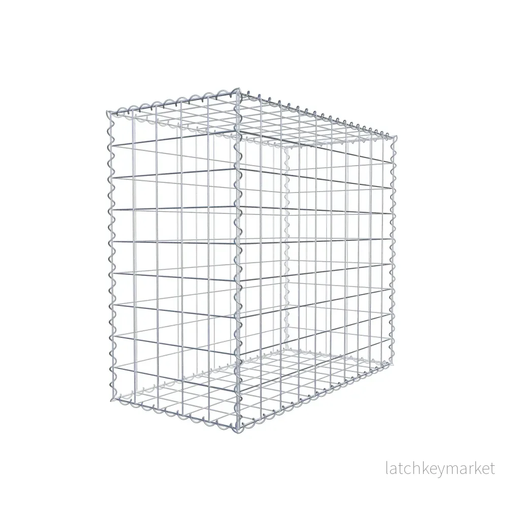 Gabion 100 cm x 90 cm x 50 cm (L x H x D), maskstorlek 10 cm x 10 cm, spiral - Bild 3