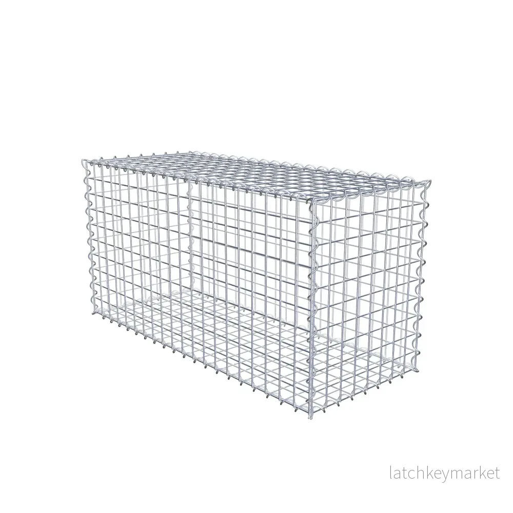 Gabion 100 cm x 50 cm x 40 cm (L x H x D), maskstorlek 5 cm x 5 cm, spiral - Bild 2
