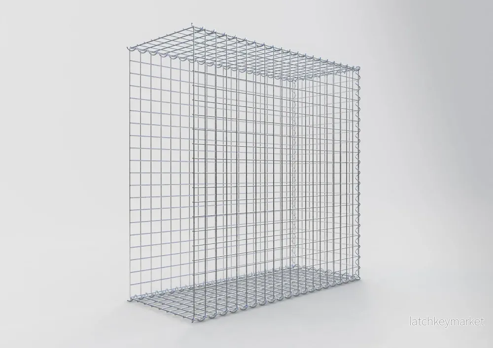 Extra gabion typ 2 100 cm x 100 cm x 40 cm (L x H x D), maskstorlek 5 cm x 5 cm, spiral - Bild 2