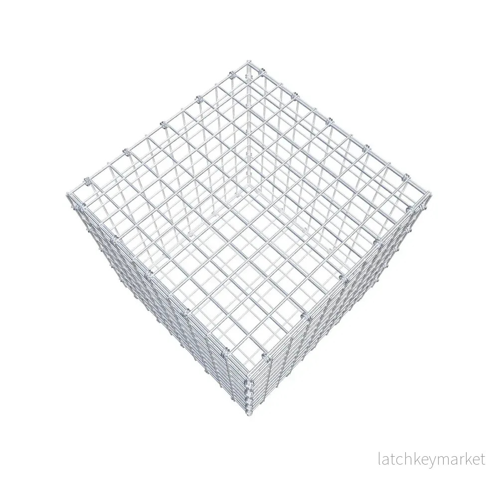Gabion 50 cm x 50 cm x 50 cm (L x H x D), maskstorlek 5 x 5 cm, spiralring - Bild 3