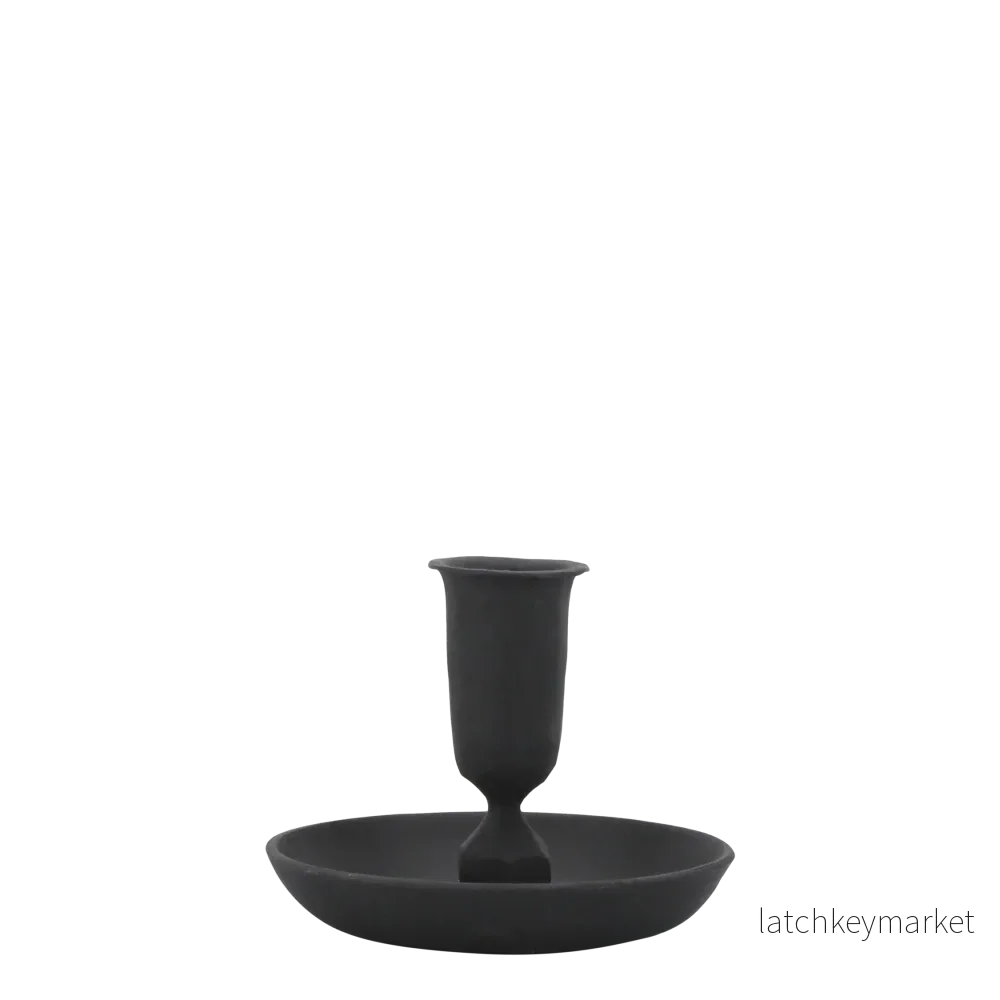 Ljusstake 2-pack Järn antik svart H9/Ø9 cm - Bild 2