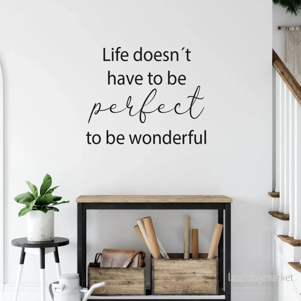Väggord perfect life