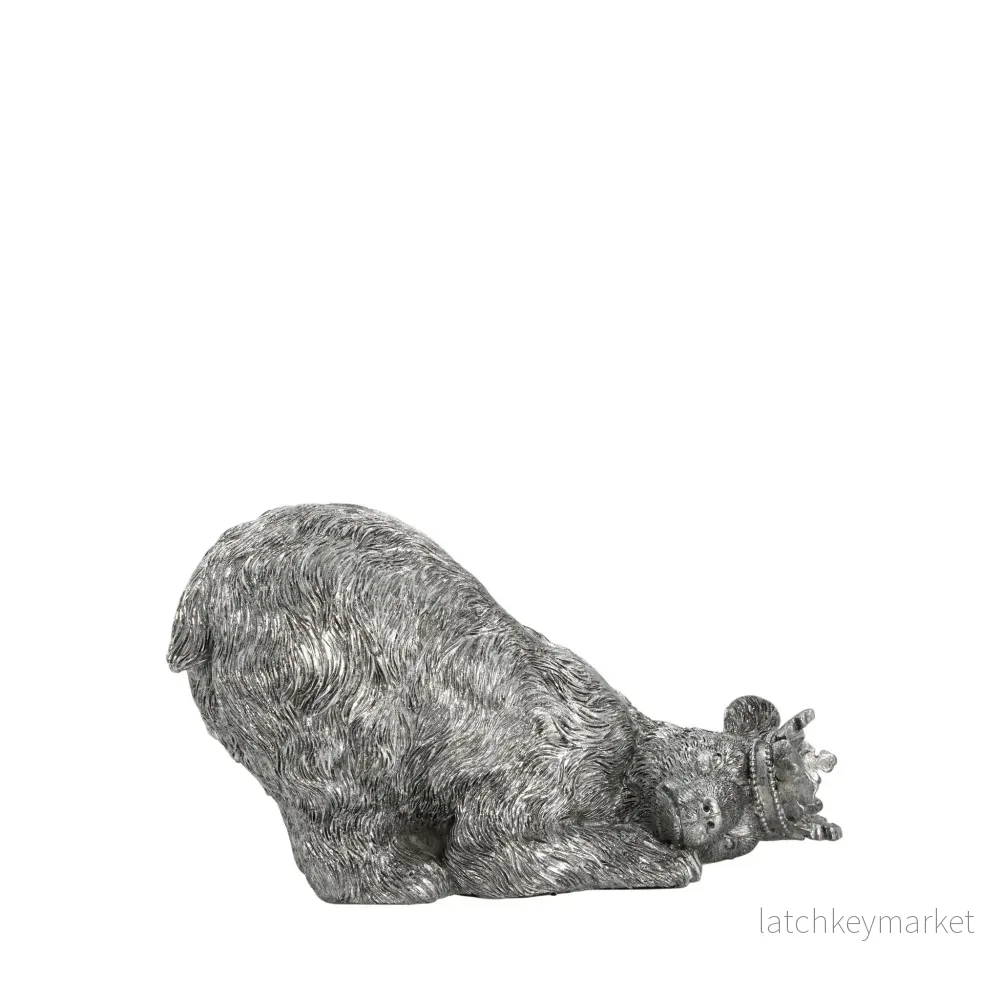 Sebina kunglig isbjörnsfigur 11,5 cm. antikt silver - Bild 2