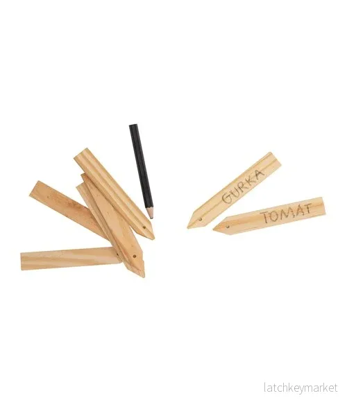 Sticketiketter trä 10-pack Sticketiketter trä 10-pack
