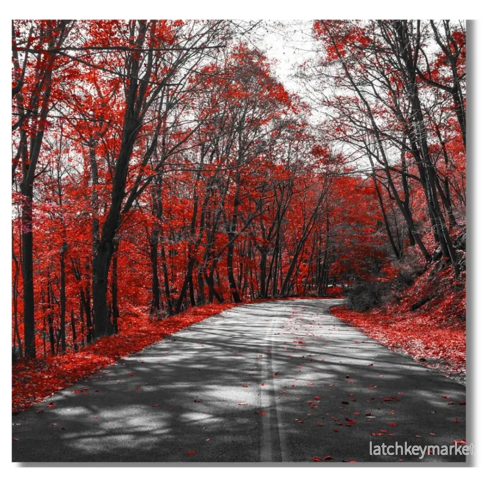 Tavla Aluminium art Red road Tavla Aluminium art Red road