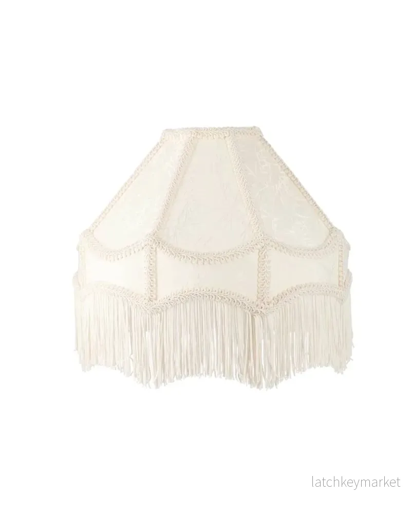 Lampskärm Frans Ø30 cm Vit/creme