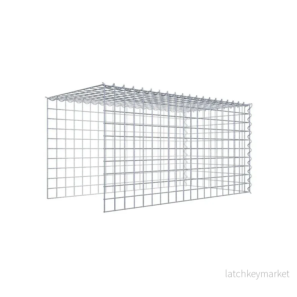 Extra gabion typ 4 100 cm x 50 cm x 50 cm (L x H x D), maskstorlek 5 cm x 5 cm, spiral Extra gabion typ 4 100 cm x 50 cm x 50 cm (L x H x D), maskstorlek 5 cm x 5 cm, spiral