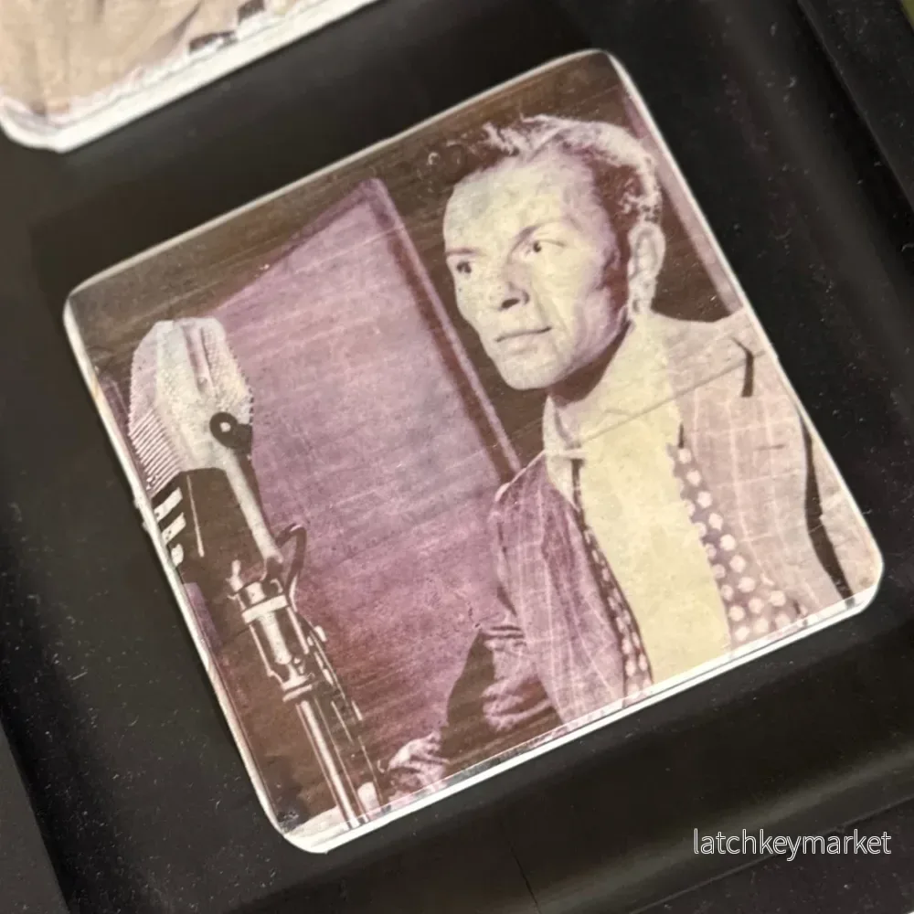 Glasunderlägg marmor Frank Sinatra