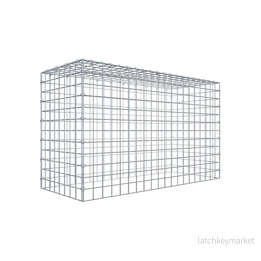 Typ 3 påbyggnadsgabion 100 cm x 60 cm x 40 cm (L x H x D), maskstorlek 5 cm x 5 cm, C-ring Typ 3 påbyggnadsgabion 100 cm x 60 cm x 40 cm (L x H x D), maskstorlek 5 cm x 5 cm, C-ring
