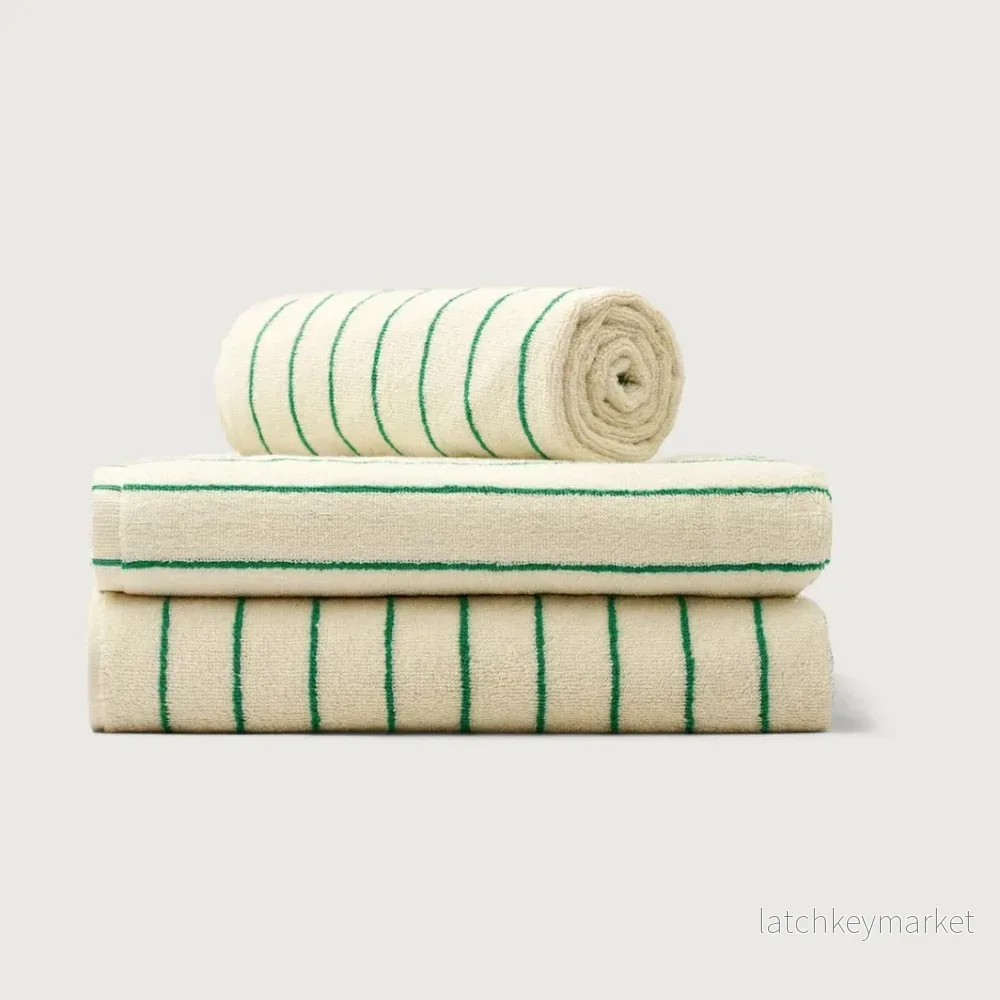Bongusta Towels Pure White & Grass