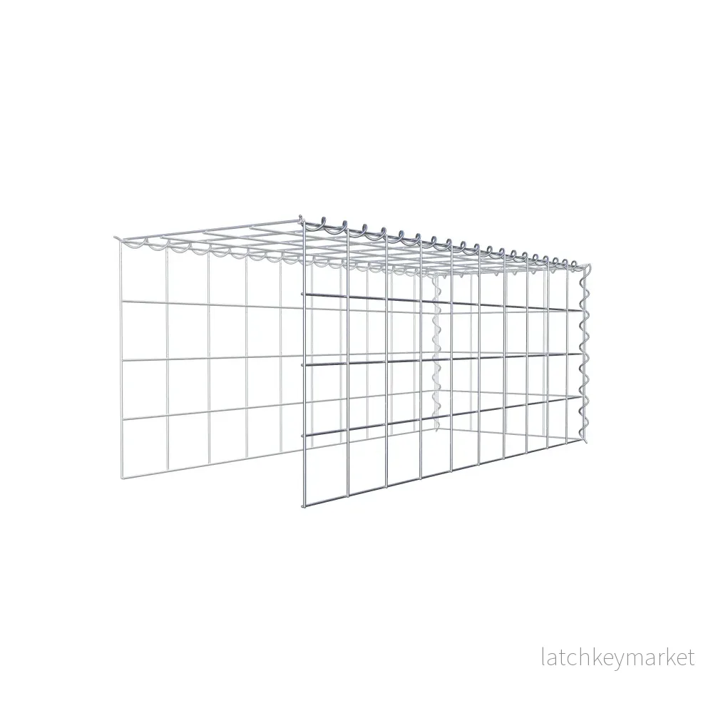 Extra gabion typ 4 100 cm x 40 cm x 40 cm (L x H x D), maskstorlek 10 cm x 10 cm, spiral - Bild 3