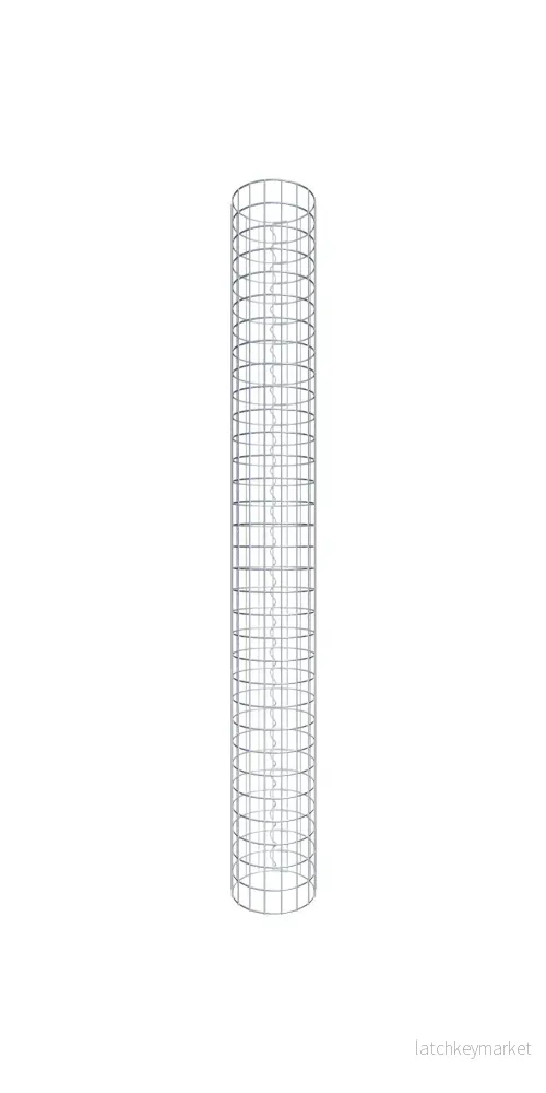 Gabionpelare rund 27 cm diameter, 160 cm höjd, maskstorlek 5 cm x 5 cm Gabionpelare rund 27 cm diameter, 160 cm höjd, maskstorlek 5 cm x 5 cm