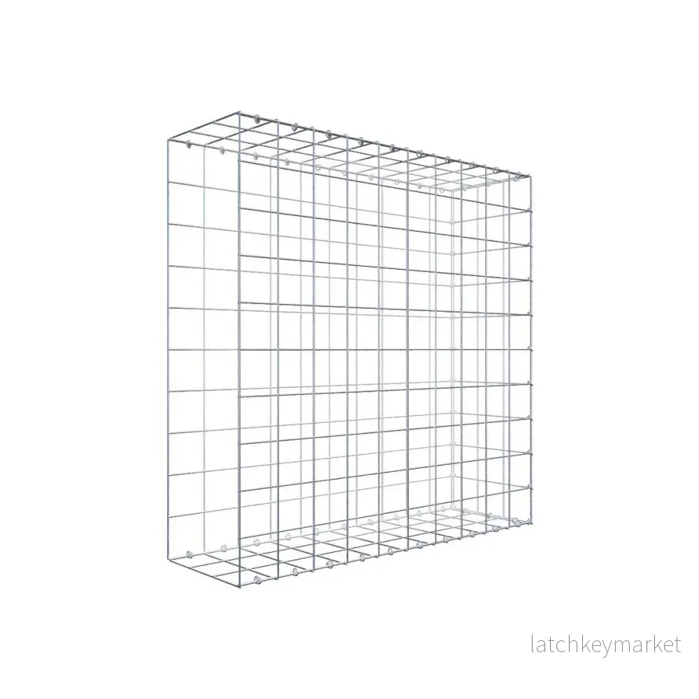 Extra gabion typ 2 100 cm x 100 cm x 30 cm (L x H x D), maskstorlek 10 cm x 10 cm, C-ring Extra gabion typ 2 100 cm x 100 cm x 30 cm (L x H x D), maskstorlek 10 cm x 10 cm, C-ring