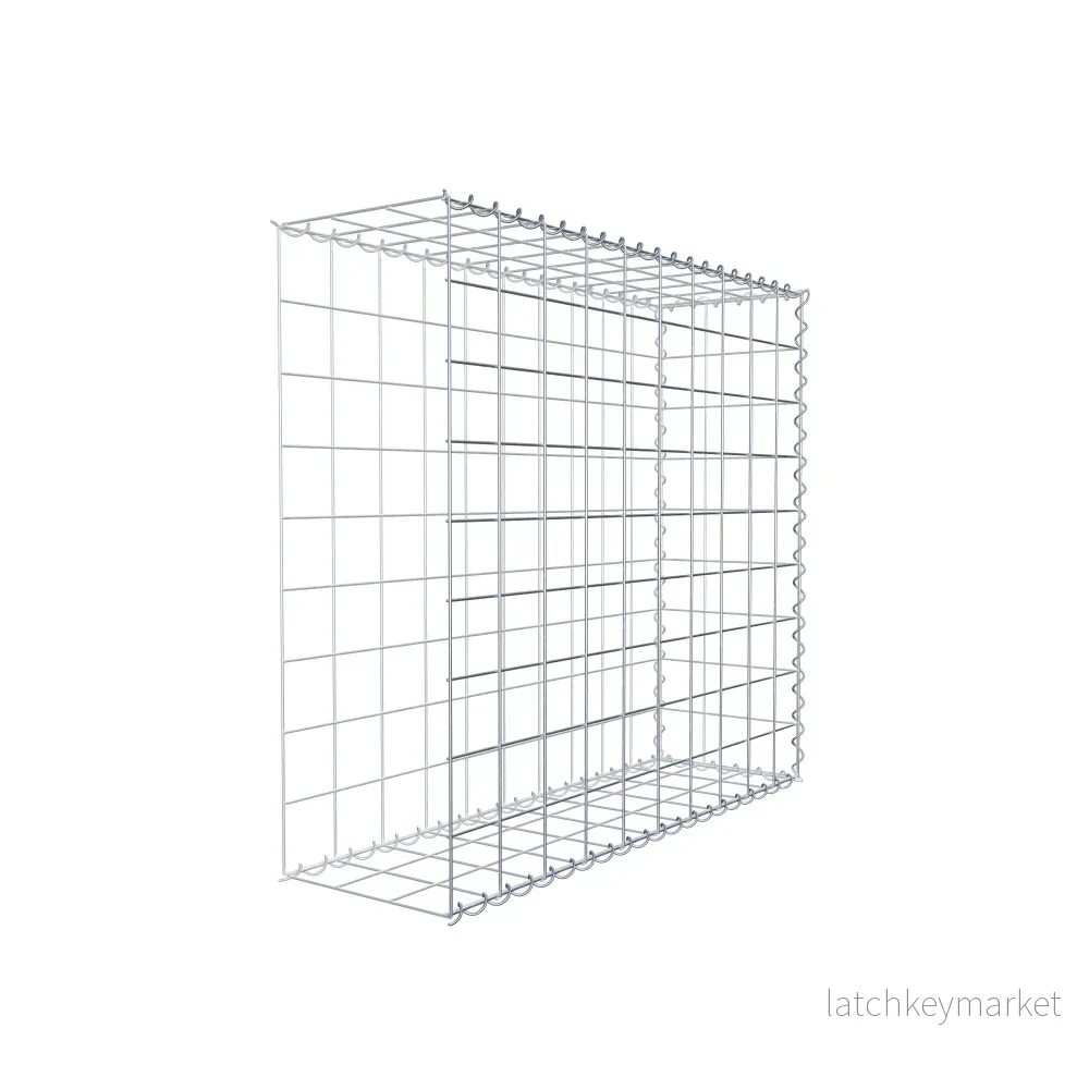 Påväxt gabion typ 2 100 cm x 90 cm x 30 cm (L x H x D), maskstorlek 10 cm x 10 cm, spiral - Bild 3