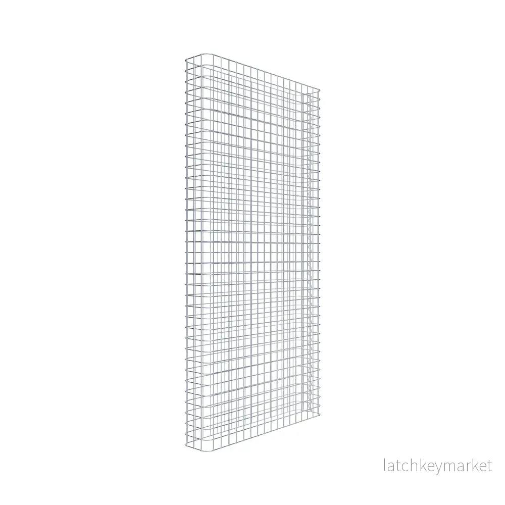 Gabionstängsel längd 87 cm, höjd 180 cm, djup 17 cm, maskstorlek 5 x 5 cm