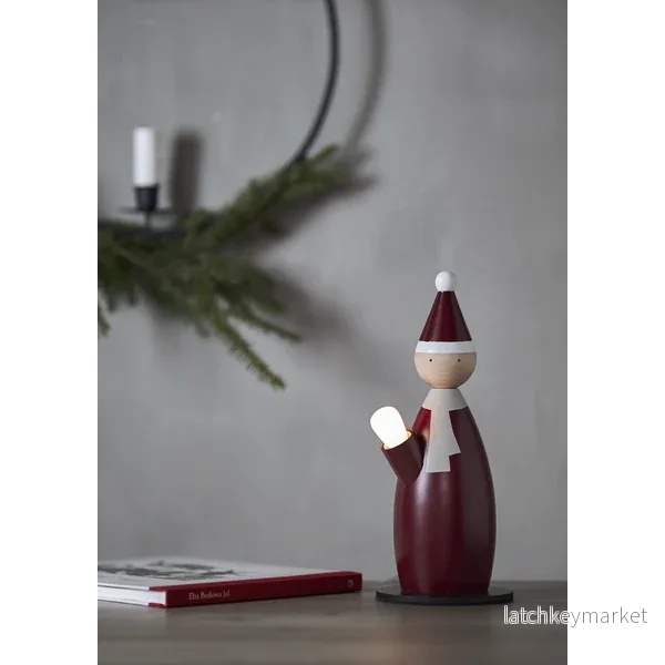 Adventsljusstake Nisse 28 cm