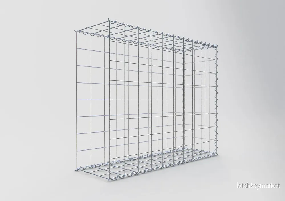Påväxt gabion typ 2 100 cm x 80 cm x 30 cm (L x H x D), maskstorlek 10 cm x 10 cm, spiral - Bild 2