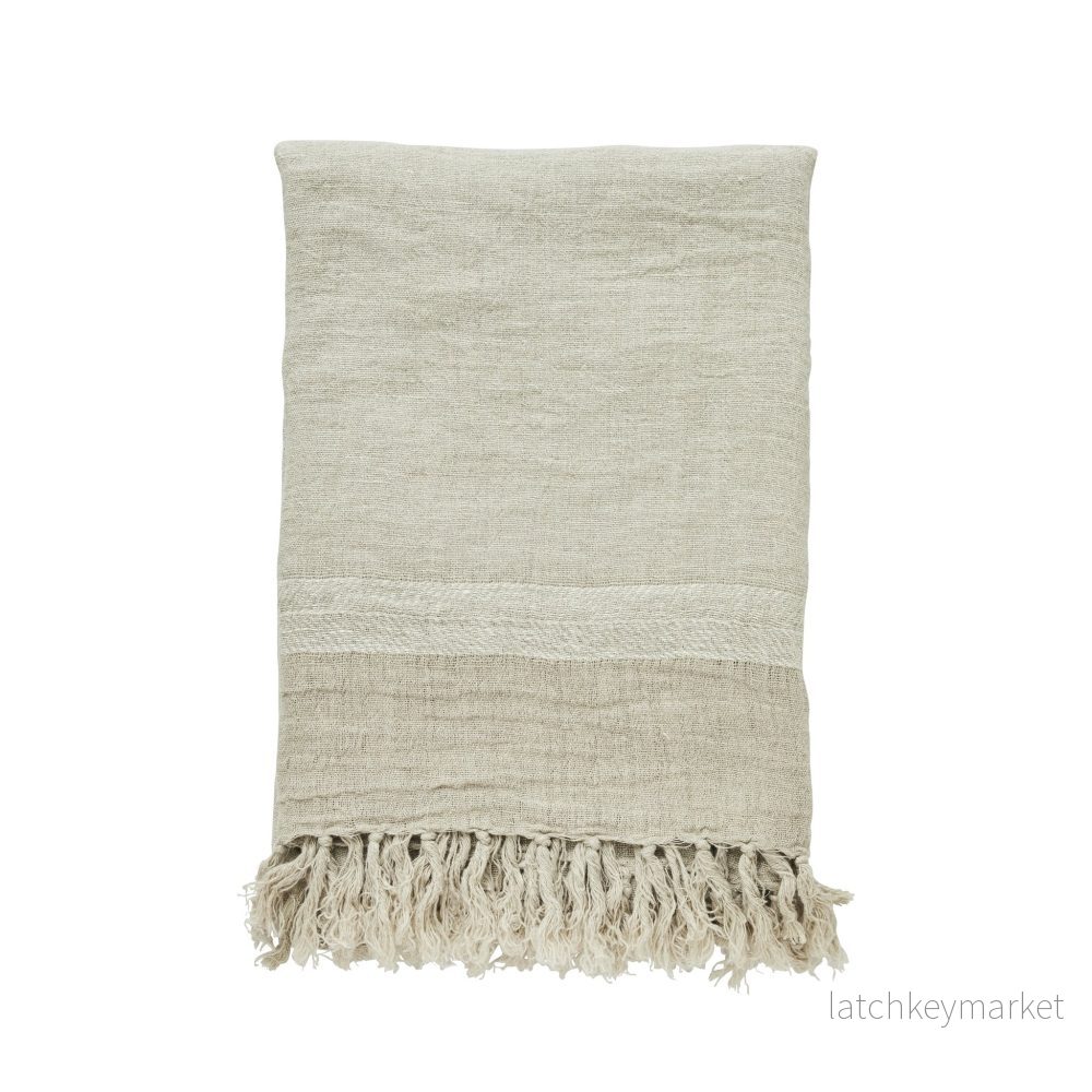 Ana pläd L170XB130 cm. sand 100% lin Ana pläd L170XB130 cm. sand 100% lin