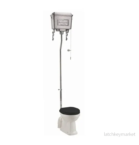 Högspolande toalett Burlington med aluminiumcistern Högspolande toalett Burlington med aluminiumcistern