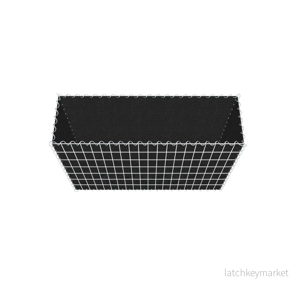 Grön gabion med fleece 100 cm x 70 cm x 30 cm (L x H x D), maskstorlek 5 cm x 10 cm, spiral - Bild 3