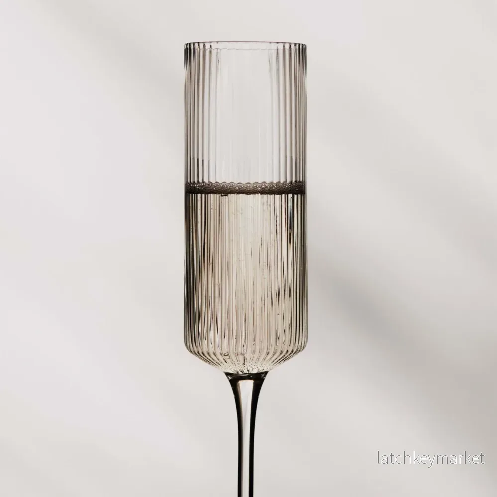 Ripple Champagne Flutes Set Of 2 - Bild 2