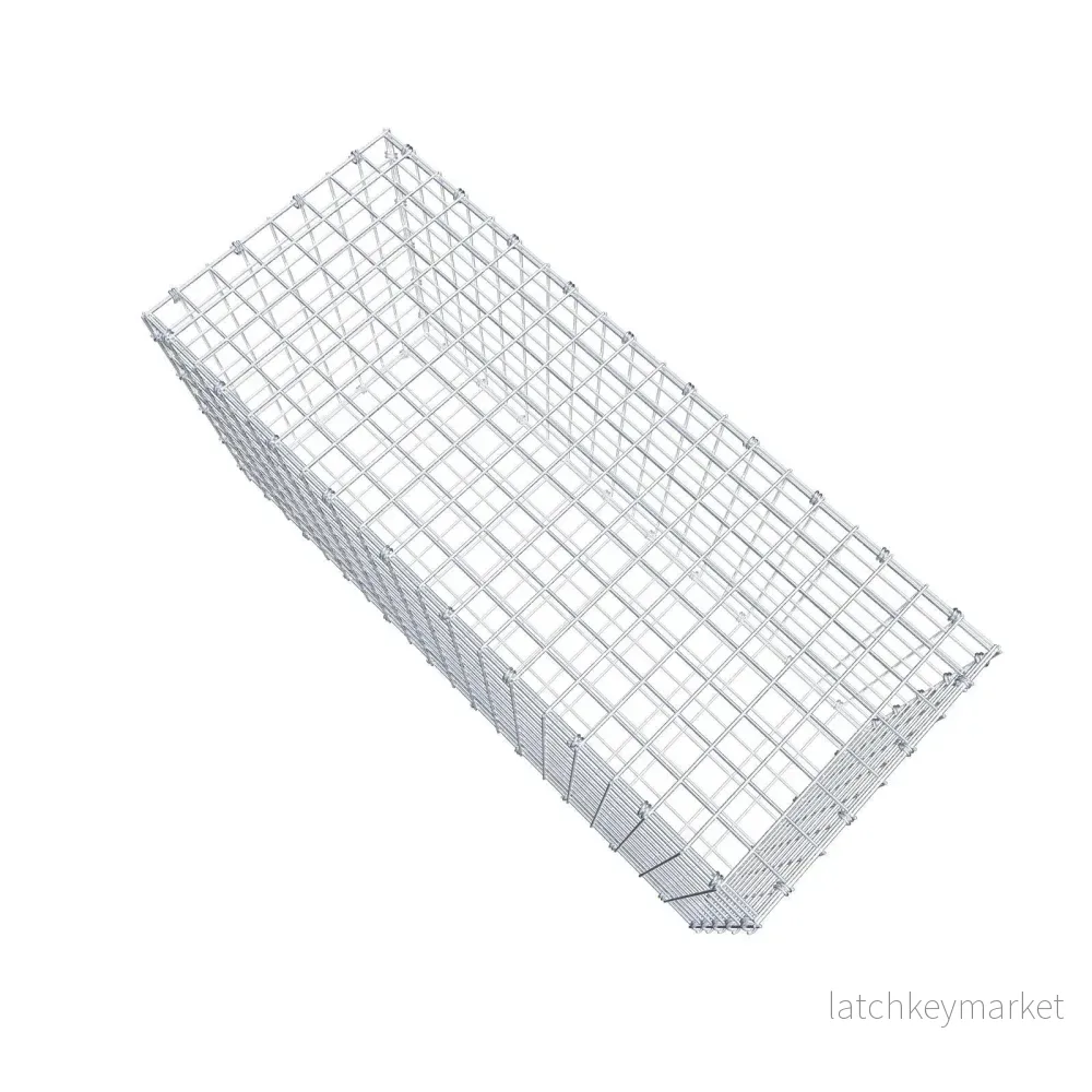 Gabion 100 cm x 50 cm x 40 cm (L x H x D), maskstorlek 5 x 5 cm, spiralring - Bild 3