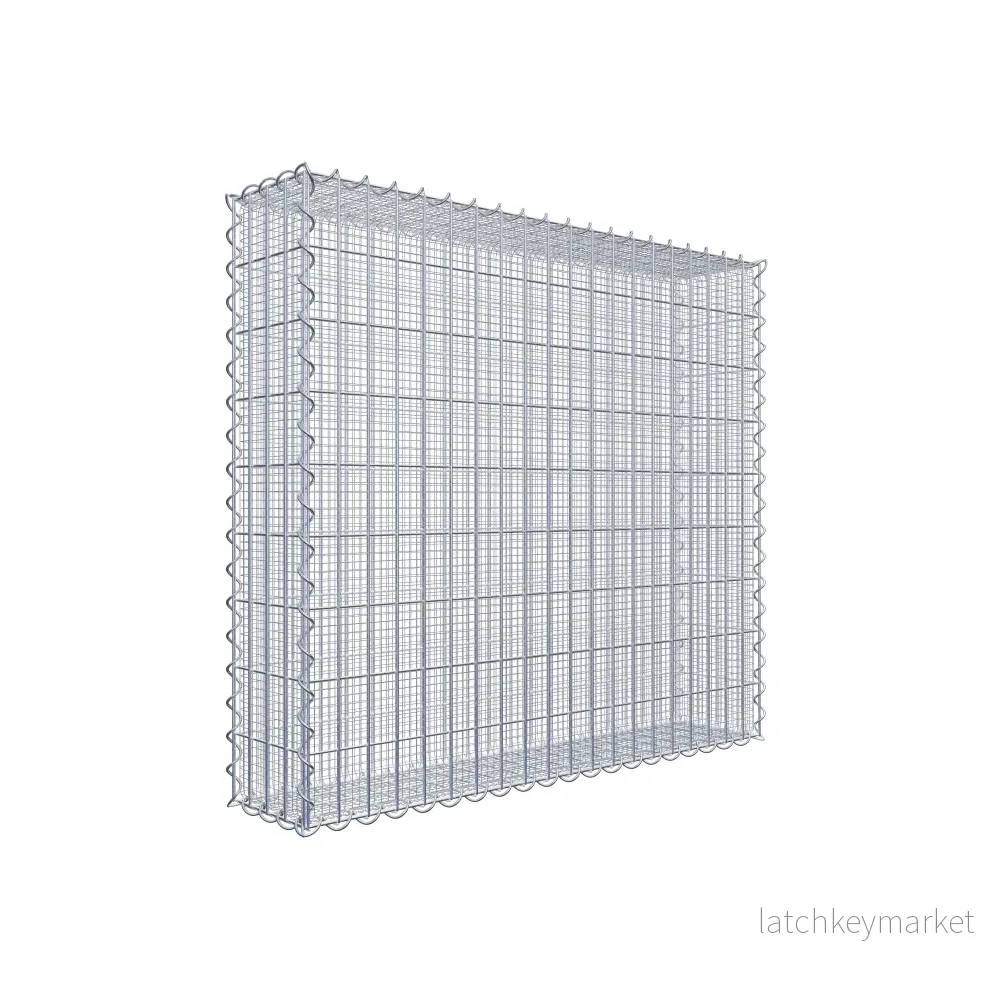 Sandgabion 100 cm x 90 cm x 20 cm (L x H x D), maskstorlek 5 cm x 10 cm, spiral