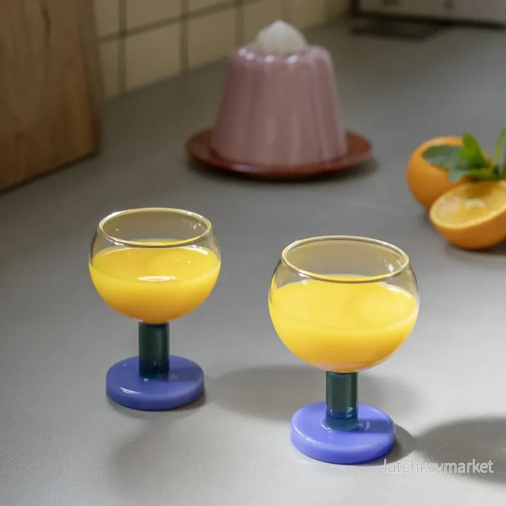 Glass Cantine Blue 2-p