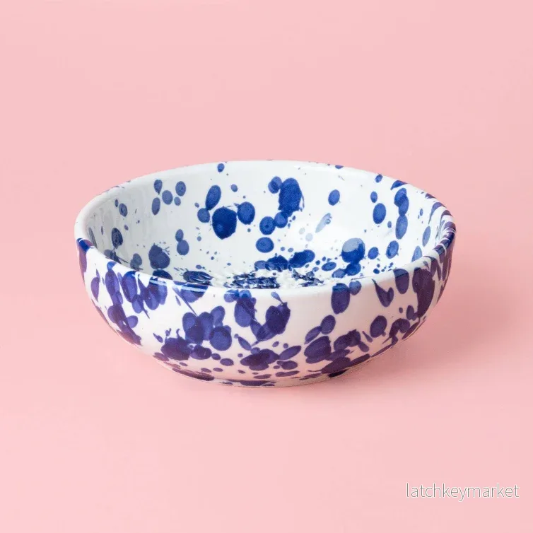 Ceramic Garlic Grater Plate - Medium Persian Blue
