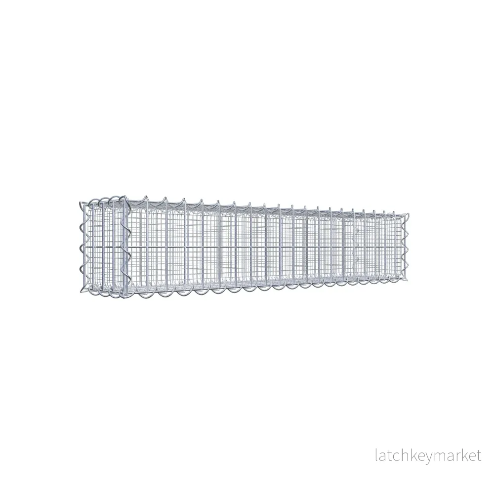 Sandgabion 100 cm x 20 cm x 20 cm (L x H x D), maskstorlek 5 cm x 10 cm, spiral