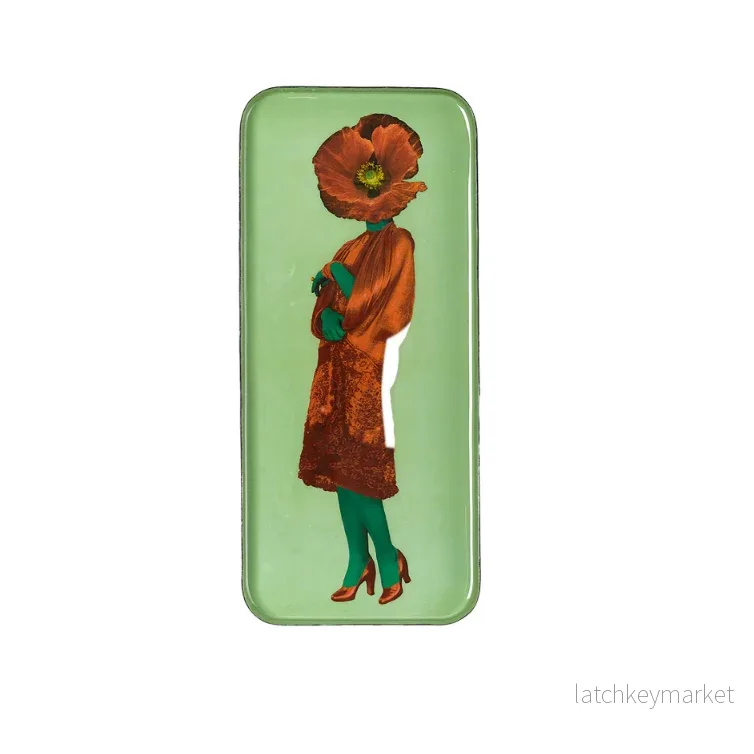 GANGZAÏ Rectangular Trinket Tray — Pivoina