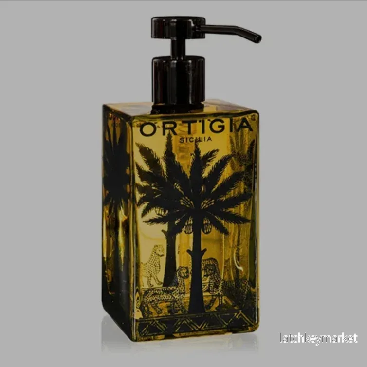 Ortigia Sicilia glass bottle dispenser (empty) - capacity 275 ml