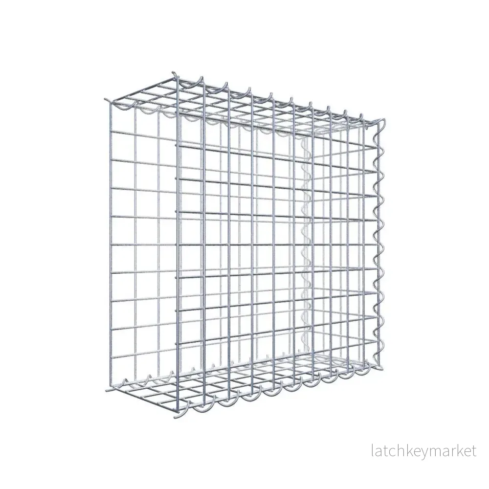 Extra gabion typ 2 50 cm x 50 cm x 20 cm (L x H x D), maskstorlek 5 cm x 5 cm, spiral Extra gabion typ 2 50 cm x 50 cm x 20 cm (L x H x D), maskstorlek 5 cm x 5 cm, spiral