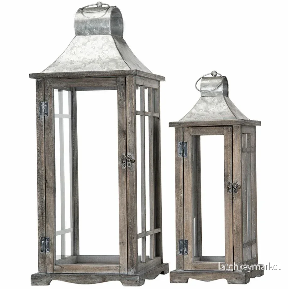 Ljuslykta Trä House Old Wood 2-pack Ljuslykta Trä House Old Wood 2-pack