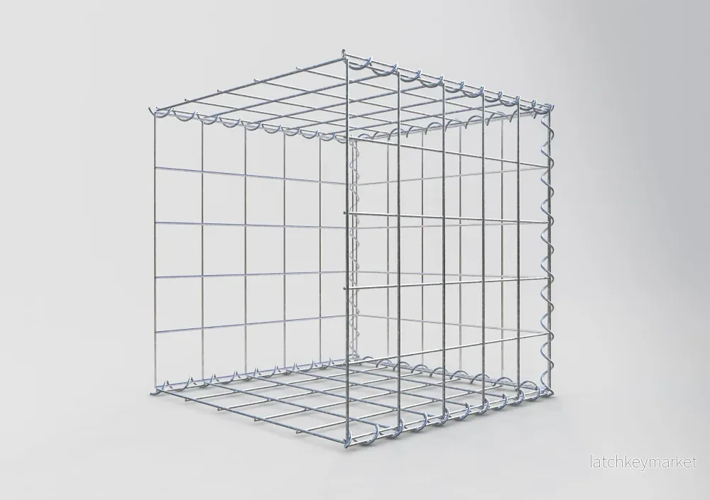 Påväxt gabion typ 2 50 cm x 50 cm x 50 cm (L x H x D), maskstorlek 10 cm x 10 cm, spiral - Bild 2