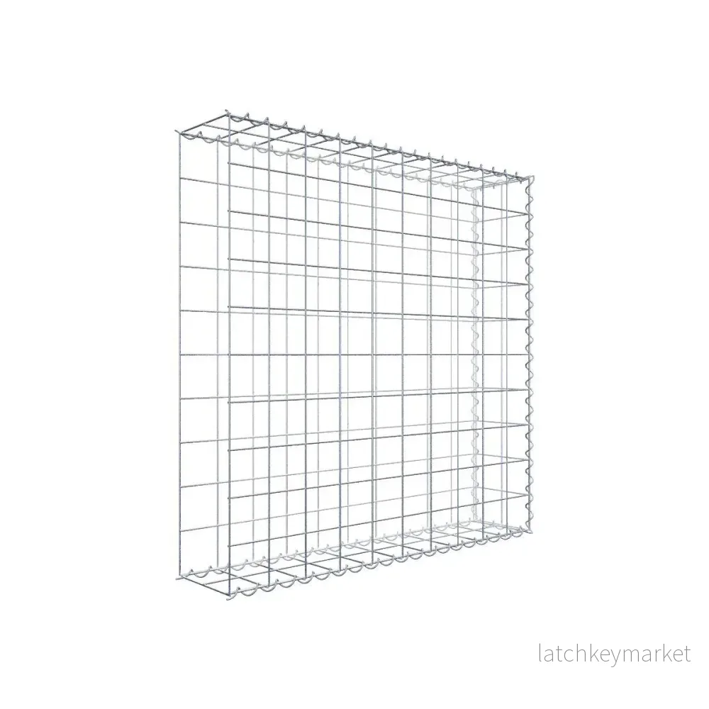 Extra gabion typ 2 100 cm x 100 cm x 20 cm (L x H x D), maskstorlek 10 cm x 10 cm, spiral Extra gabion typ 2 100 cm x 100 cm x 20 cm (L x H x D), maskstorlek 10 cm x 10 cm, spiral